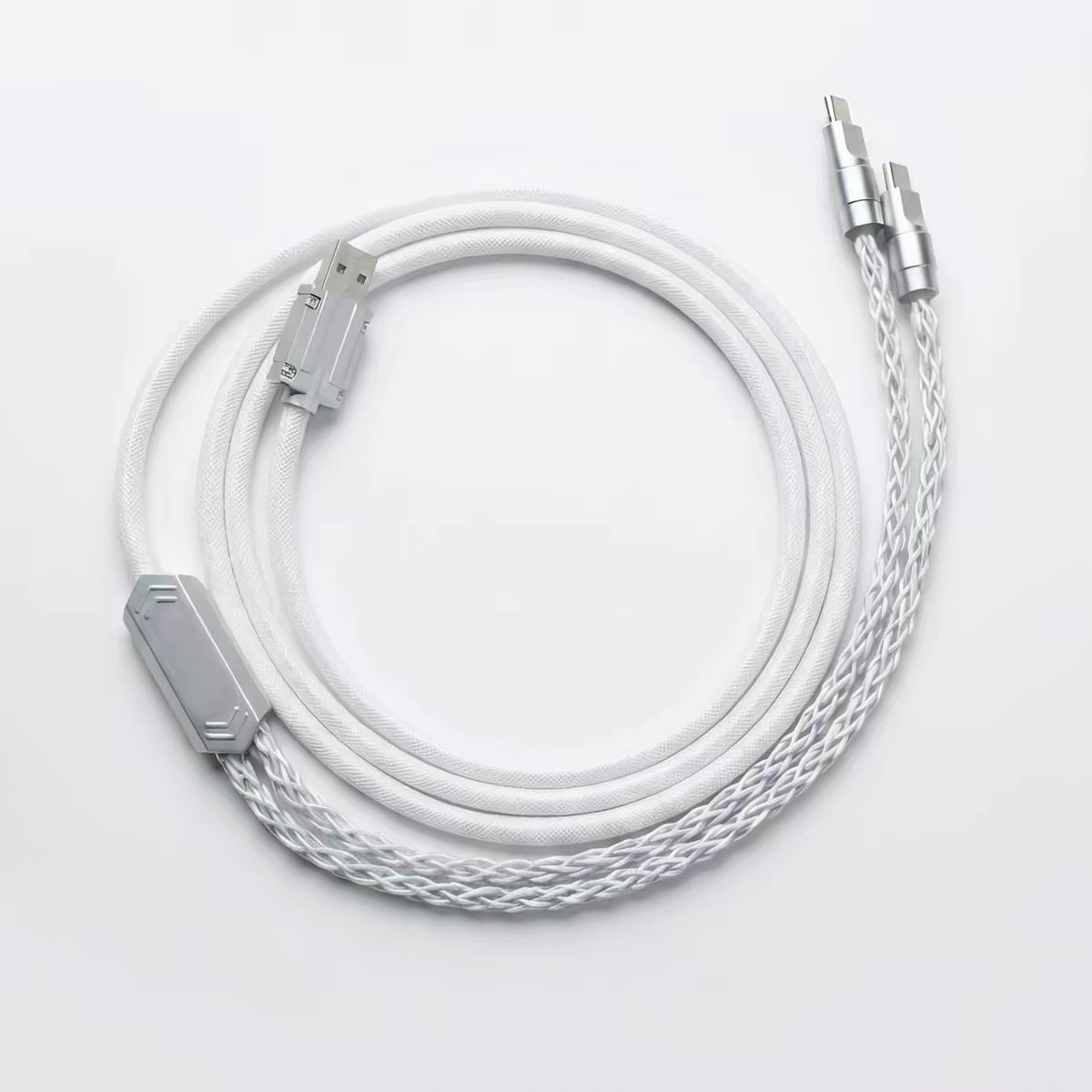 GamaKay Style 2-in-1 Pro Esports Keyboard Cable (65W / Zinc Alloy / Braided)
