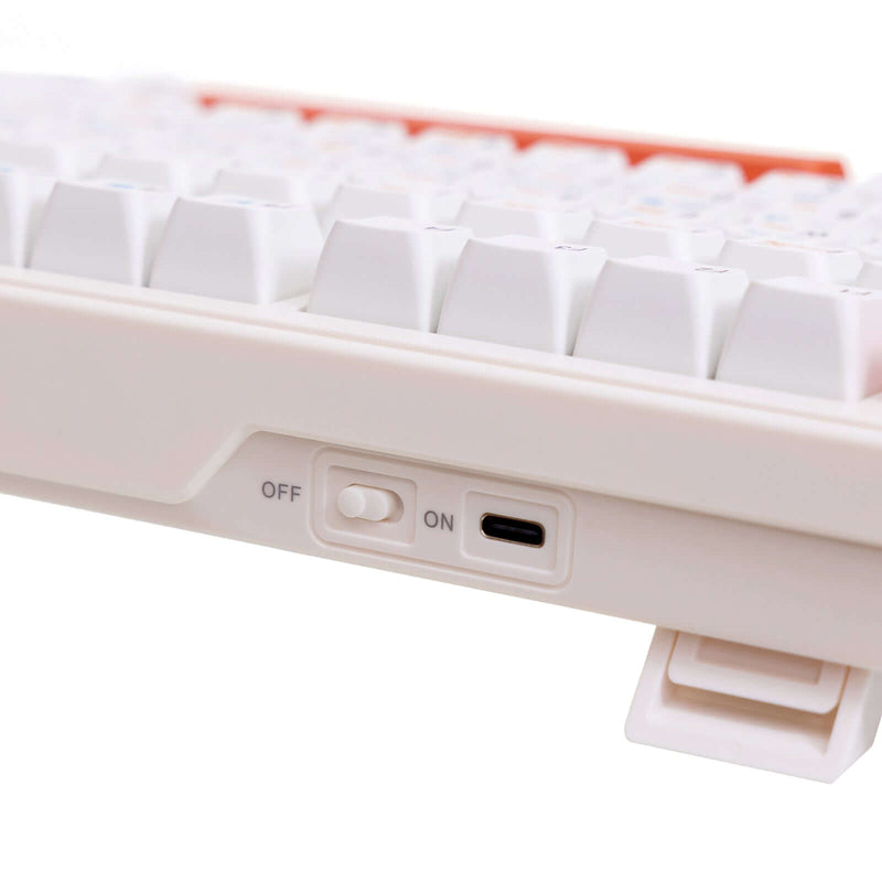 The type c port of the Gamakay LK75 mechanical keyboard