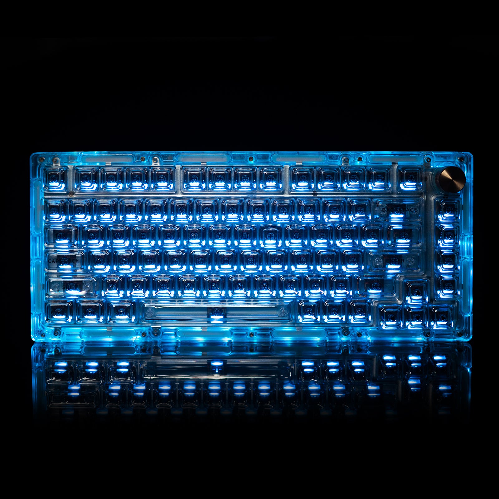 Gamakay 113 touches Keycaps transparents