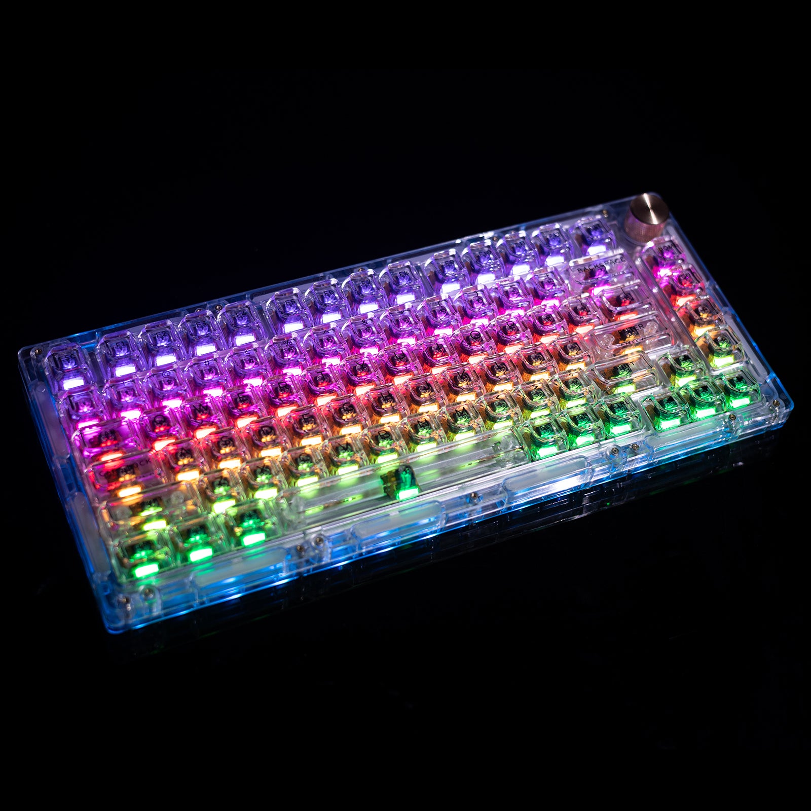Gamakay 113 touches Keycaps transparents