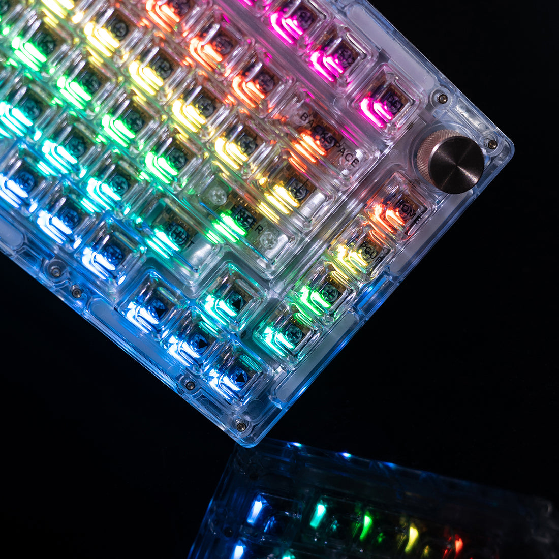 Gamakay 113 touches Keycaps transparents