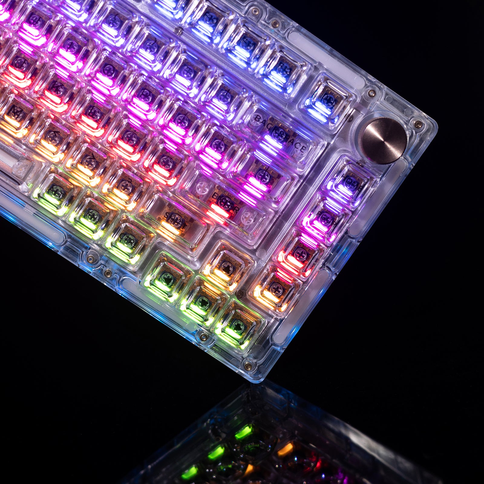 Gamakay 113 touches Keycaps transparents
