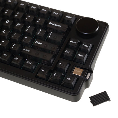 Gamakay x NaughShark NS75 Hall Effect Magnetic Keyboard Large knob 0.005mm RT Accuracy 8K Polling Rate0 Dead Zone Snap Tap