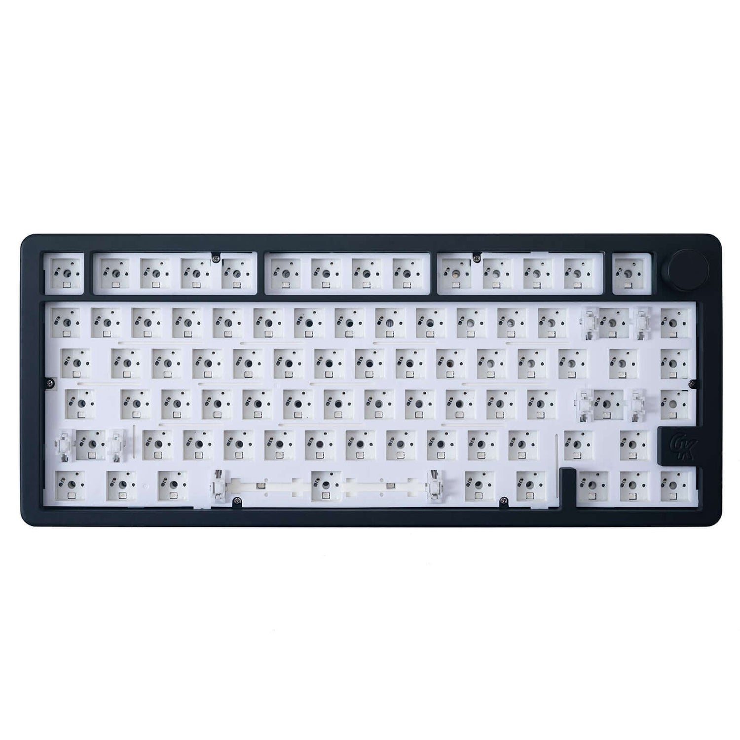 TK75pro barebone aluminum keyboard kit, gasket-mount, hot-swappable keyboard kit color black