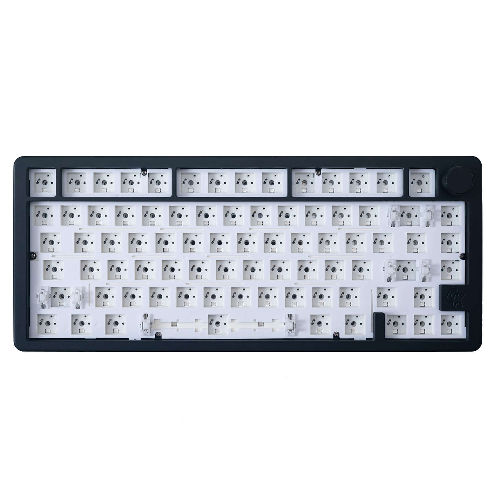 TK75pro barebone aluminum keyboard kit, gasket-mount, hot-swappable keyboard kit color black