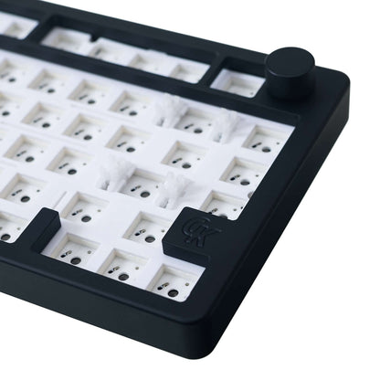  TK75pro barebone aluminum keyboard kit, gasket-mount, hot-swappable keyboard kit color black