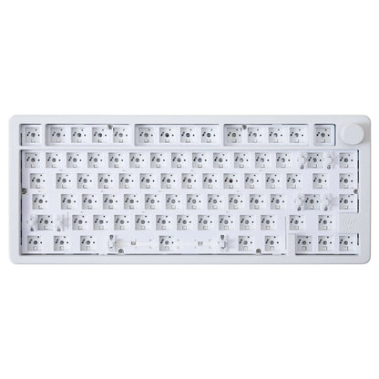 TK75pro barebone aluminum keyboard kit, gasket-mount, hot-swappable keyboard kit color white