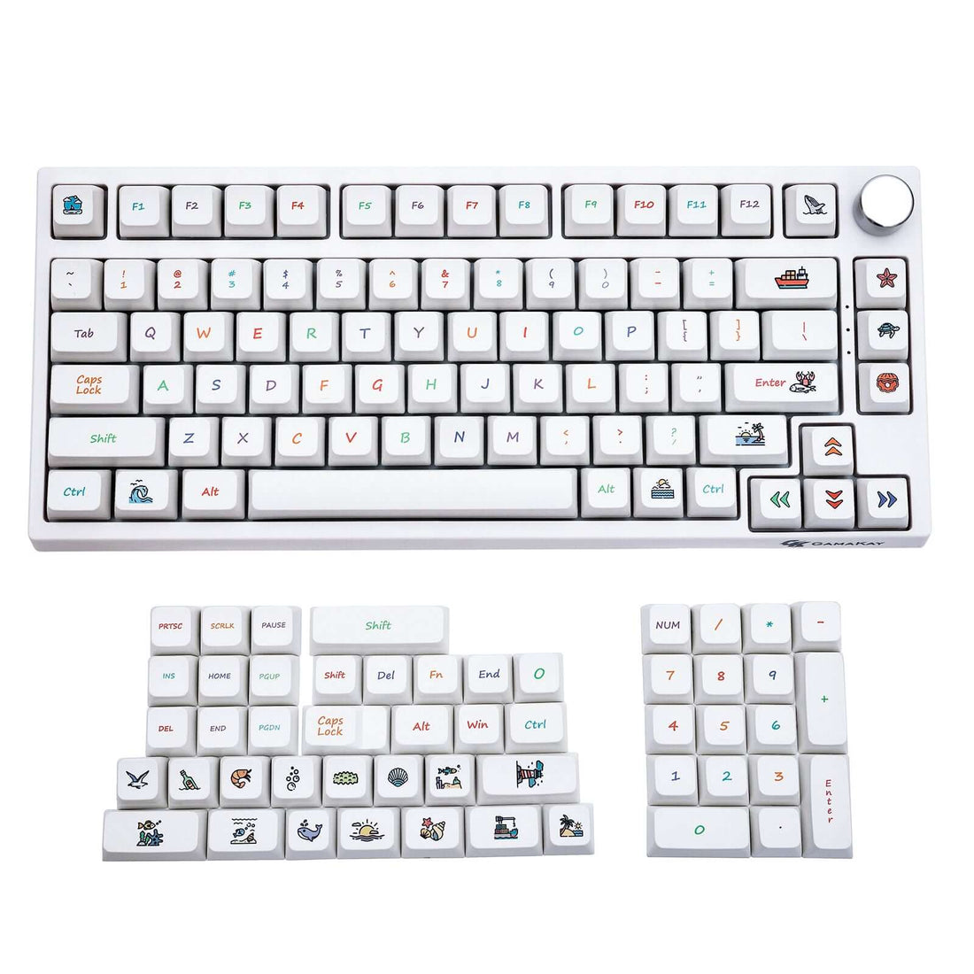 GamaKay 133 Keys Sea World Keycaps Set