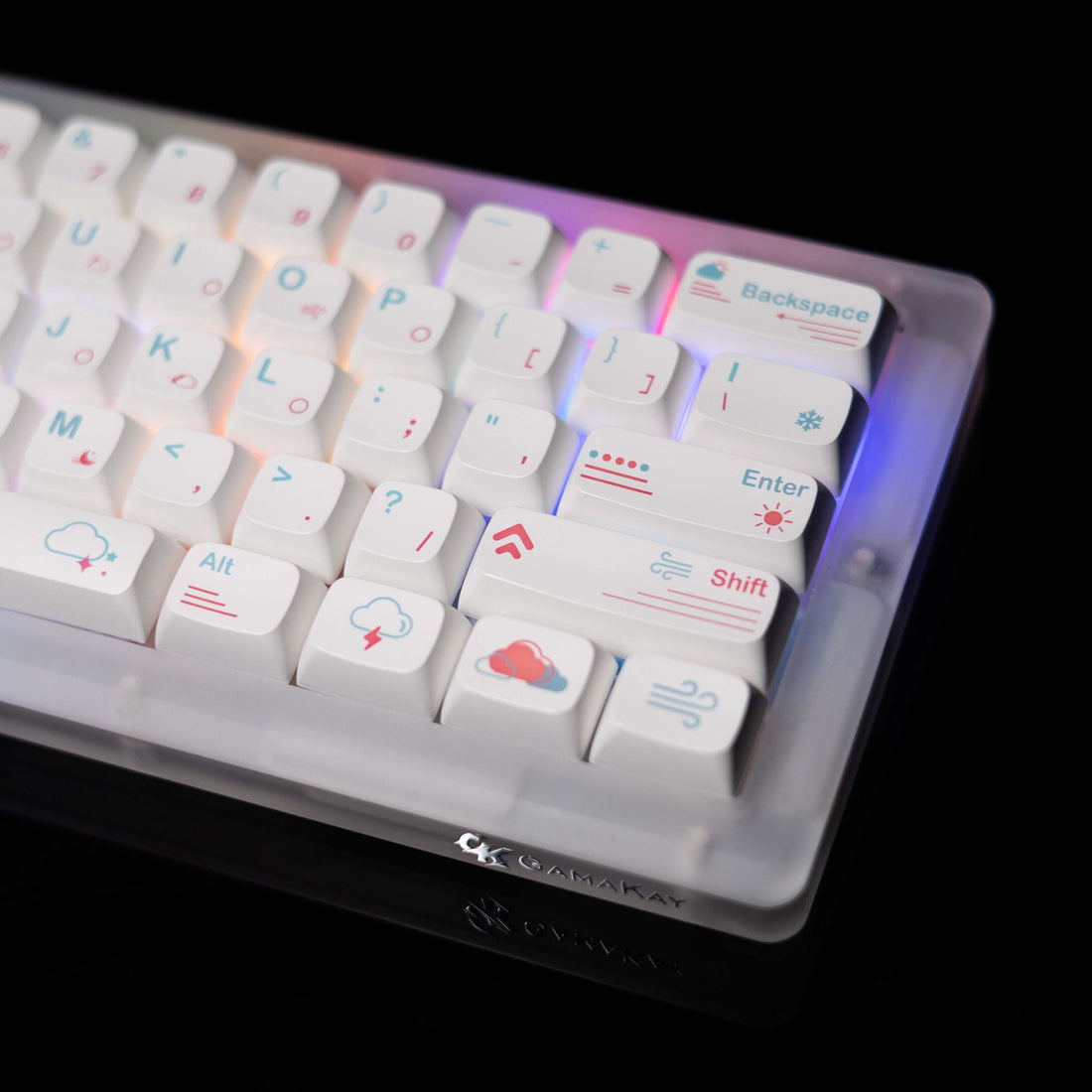 Gamakay 132 Keys Weather Theme Keycaps Set for mechanical keyboard 60% or 75%