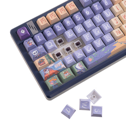 Gamakay 135 Keys Side Printed Shine Through PBT Keycaps Set
