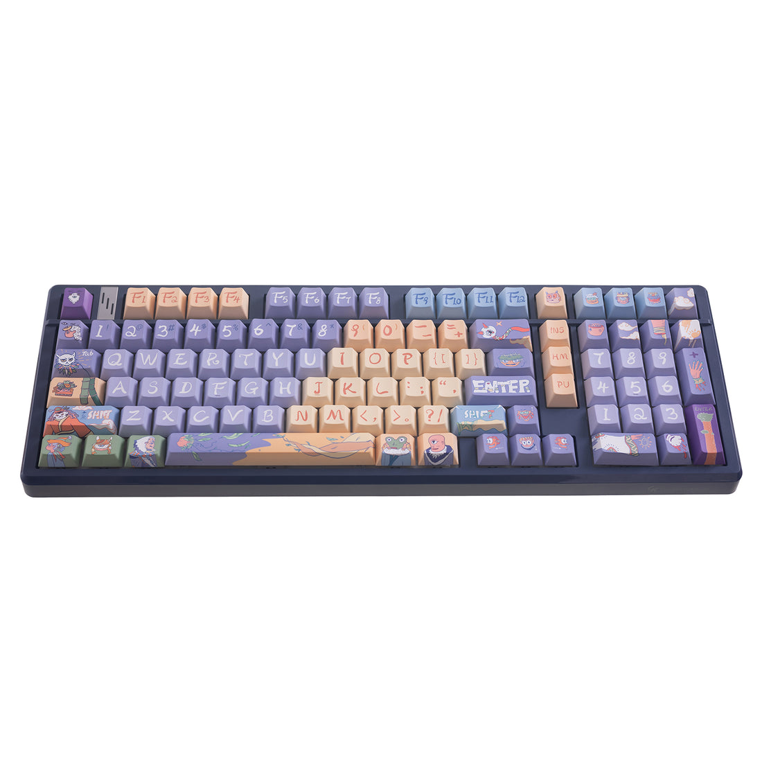Gamakay 135 Keys Side Printed Shine Through PBT Keycaps Set