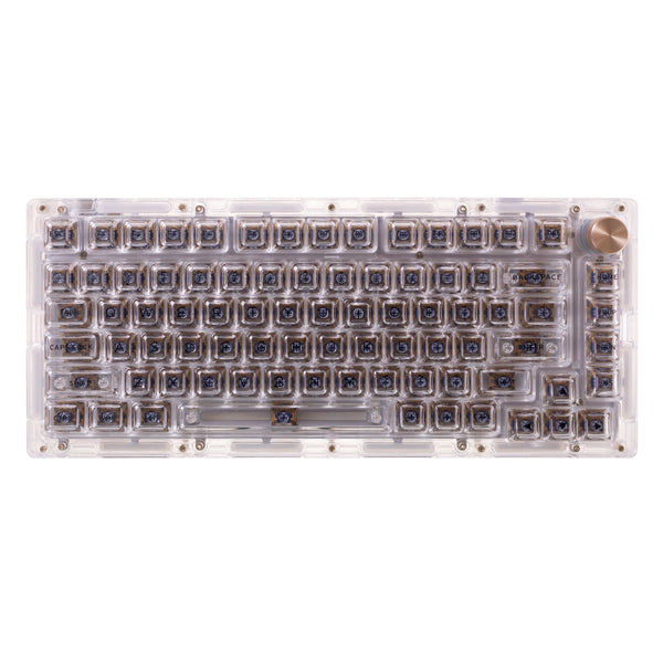 This transparent keycap is made of high-quality PC material, which fully showcases the transparency of the keycap. The stability of PC keycaps is excellent, so it is the best material for transparent keycaps, which can better show the RGB effect of mechan