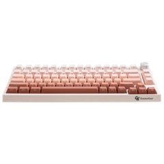 Gamakay 123 Keys Pink Gradient Keycaps Set, OEM Profile Side Hot-Stamping PBT Keycap Set Suitable for 61/68/75/80/84/87/98/104/108 Layout Mechanical Gaming Keyboard (Pink Gradient Theme)