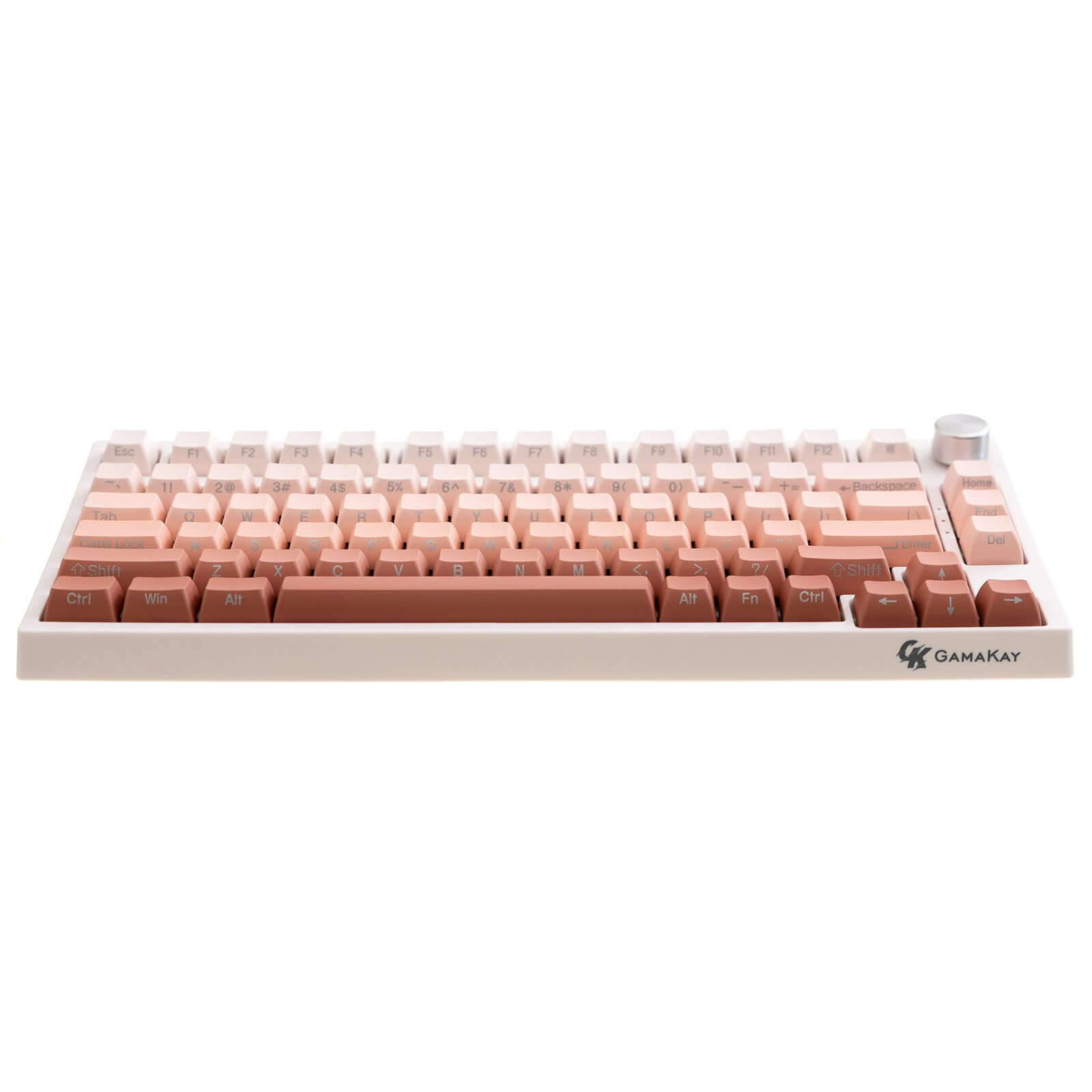 Gamakay 123 Keys Pink Gradient Keycaps Set, OEM Profile Side Hot-Stamping PBT Keycap Set Suitable for 61/68/75/80/84/87/98/104/108 Layout Mechanical Gaming Keyboard (Pink Gradient Theme)