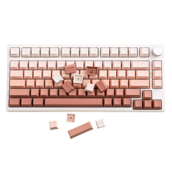 Gamakay 123 Keys Pink Gradient Keycaps Set