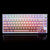 Gamakay 123 Keys Pink Gradient Keycaps Set, OEM Profile Side Hot-Stamping PBT Keycap Set. This picture is showing the lookout of the keycpas in the 75% keyboard 