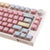 Gamakay 138 Keys Rainbow Keycaps Side Transparent, OEM Profile PBT PC Five-Sided Thermal Sublimation Keycap for LK67 TK75 /87/98/104/108 Layout Mechanical Gaming Keyboard (Rainbow Theme) 