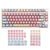 Gamakay 138 Keys Rainbow Keycaps Side Transparent, OEM Profile PBT PC Five-Sided Thermal Sublimation Keycap for LK67 TK75 /87/98/104/108 Layout Mechanical Gaming Keyboard (Rainbow Theme)