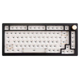 The SN75 mechanical keyboard kit is available in two colors: Black and wite 