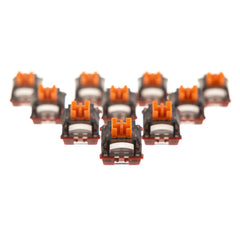 Gamakay Planet Series Mars tactile mechanical switches for hot-swappable keyboards, with strong feedback, 40 gf minimum trigger force and 70 gf end force.