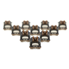 Gamakay Planet Series Jupiter tactile mechanical switches for hot-swappable keyboards, with crisp typing sound, 40 gf minimum trigger force and 55 gf end force.