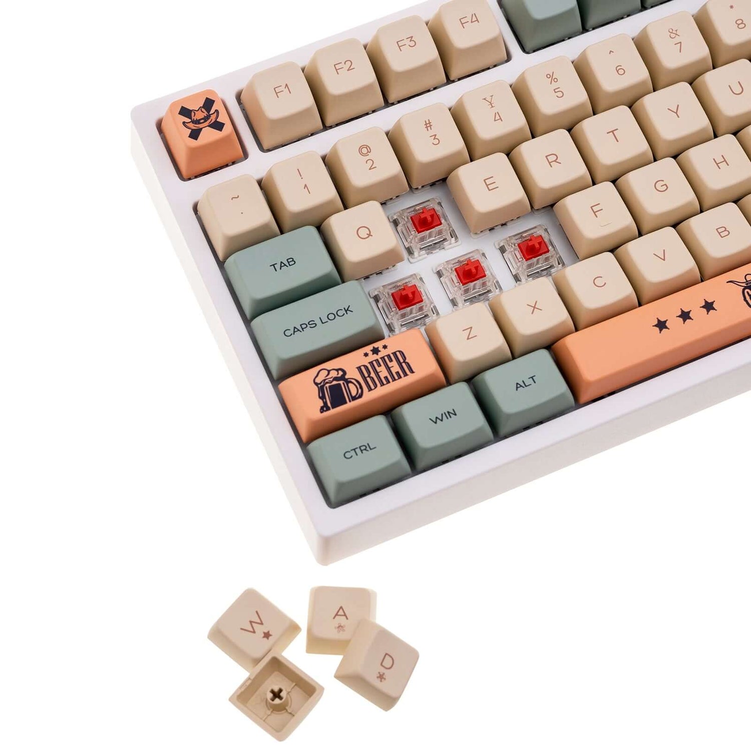 Gamakay 134 Keys West Cowboy Keycaps Set