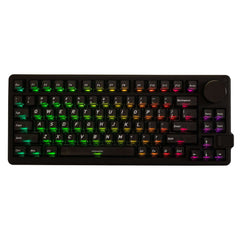 Hall Effekt Tastatur Gamakay x NaughShark NS75 mit RGB-Beleuchtung und 0,005 mm Reaktionszeit.