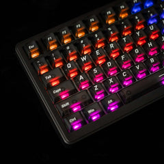 Naughshark NS75 75% RGB hall effect keyboard with translucent keycaps, vibrant per-key backlighting, and compact layout for gaming and typing