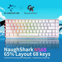 Gamakay x Naugh shark NS68 is a 60% layout hall effect keyboard in a super budget price down to 39.99$
