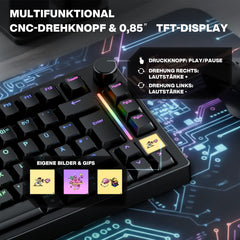 Gamakay TK75HE V2 Teclado Hall Effect 8K Polling Rate RT Precisión