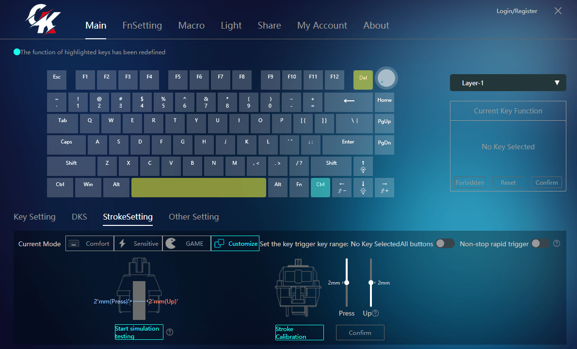 Gamakay TK75 HE 75% / TK68 HE 65% Teclado inalámbrico personalizado con efecto Hall