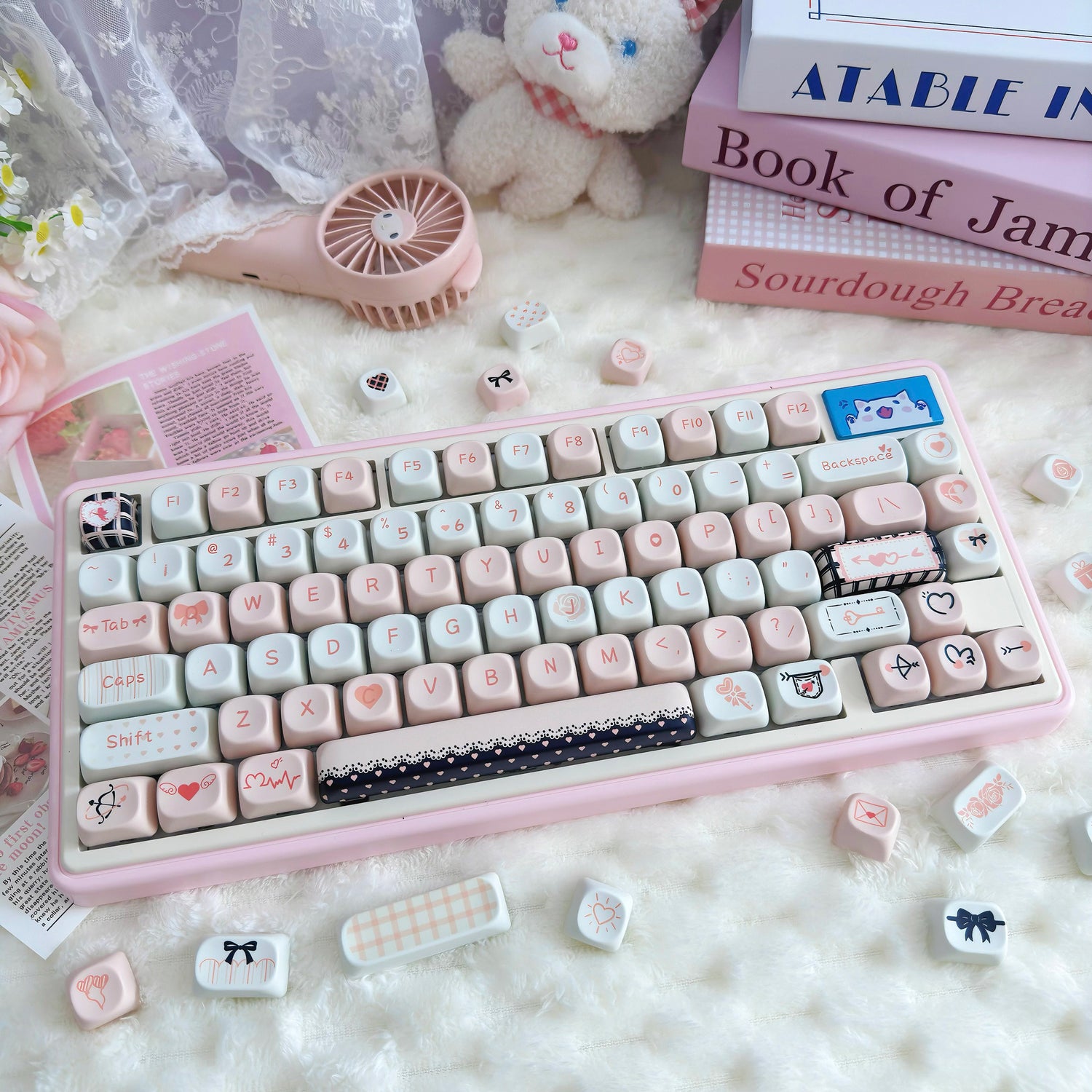 Gamakay 95 Keys Adorable MOA Profile PBT Keycaps Set