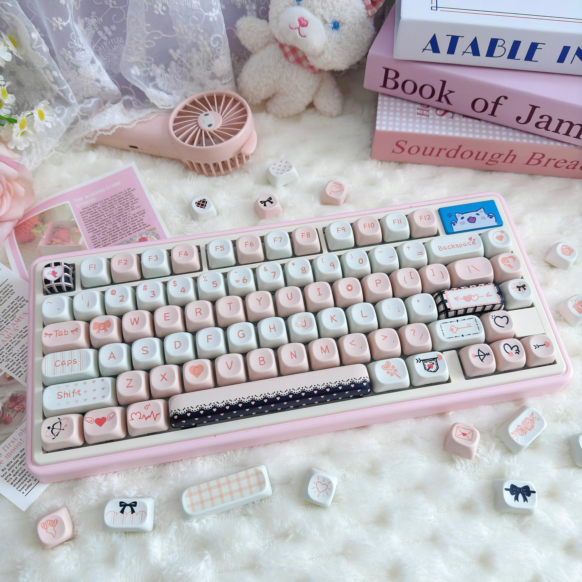 Gamakay 95 Keys Adorable MOA Profile PBT Keycaps Set