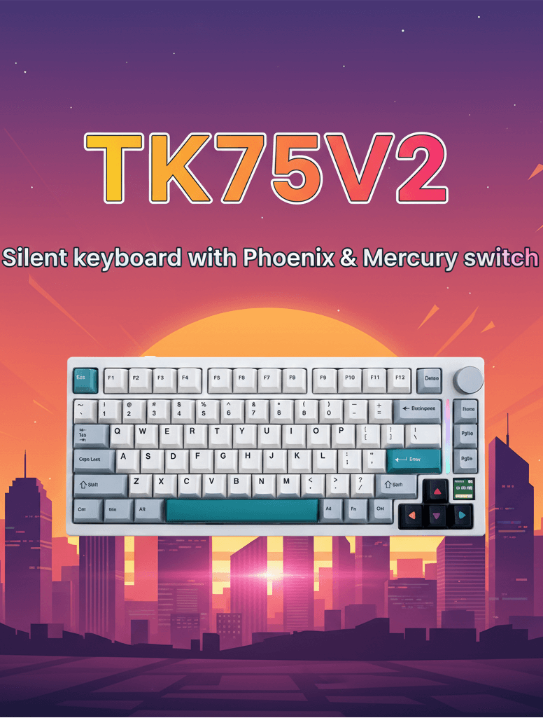 Gamakay TK75V2 silent mechanical keyboard
