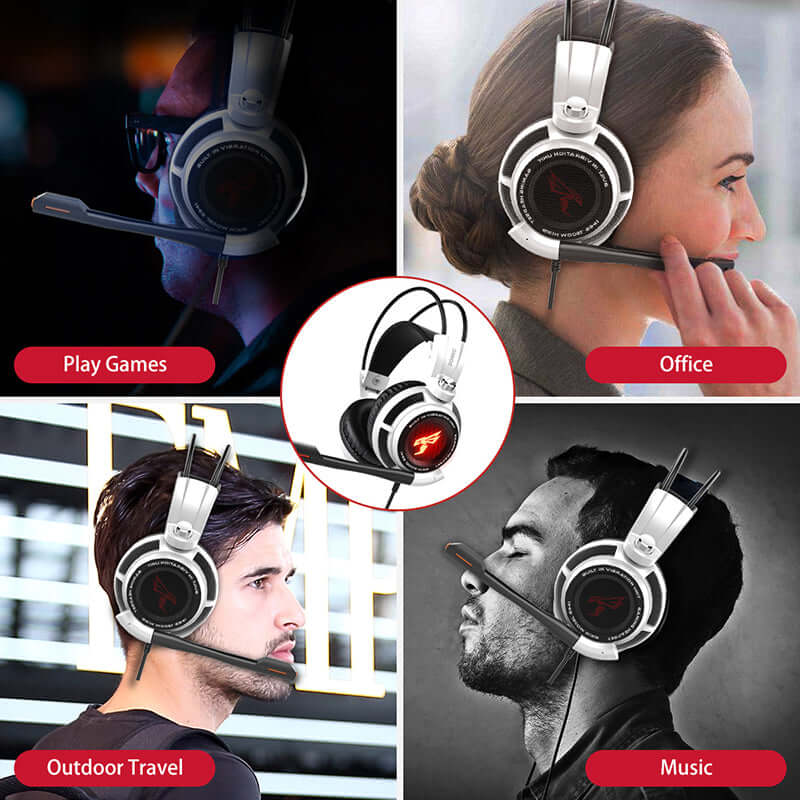 Somic G941 Gaming Headphone 7.1 Sound Vibration LED Light USB Plug Headset with Microphone