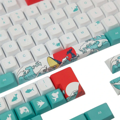 Coral Sea Keycap Set XDA 128 Keys