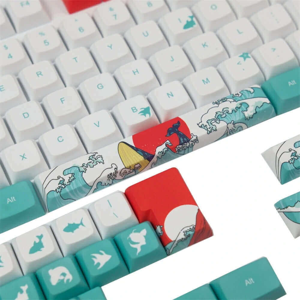 Coral Sea theme on sale keycaps