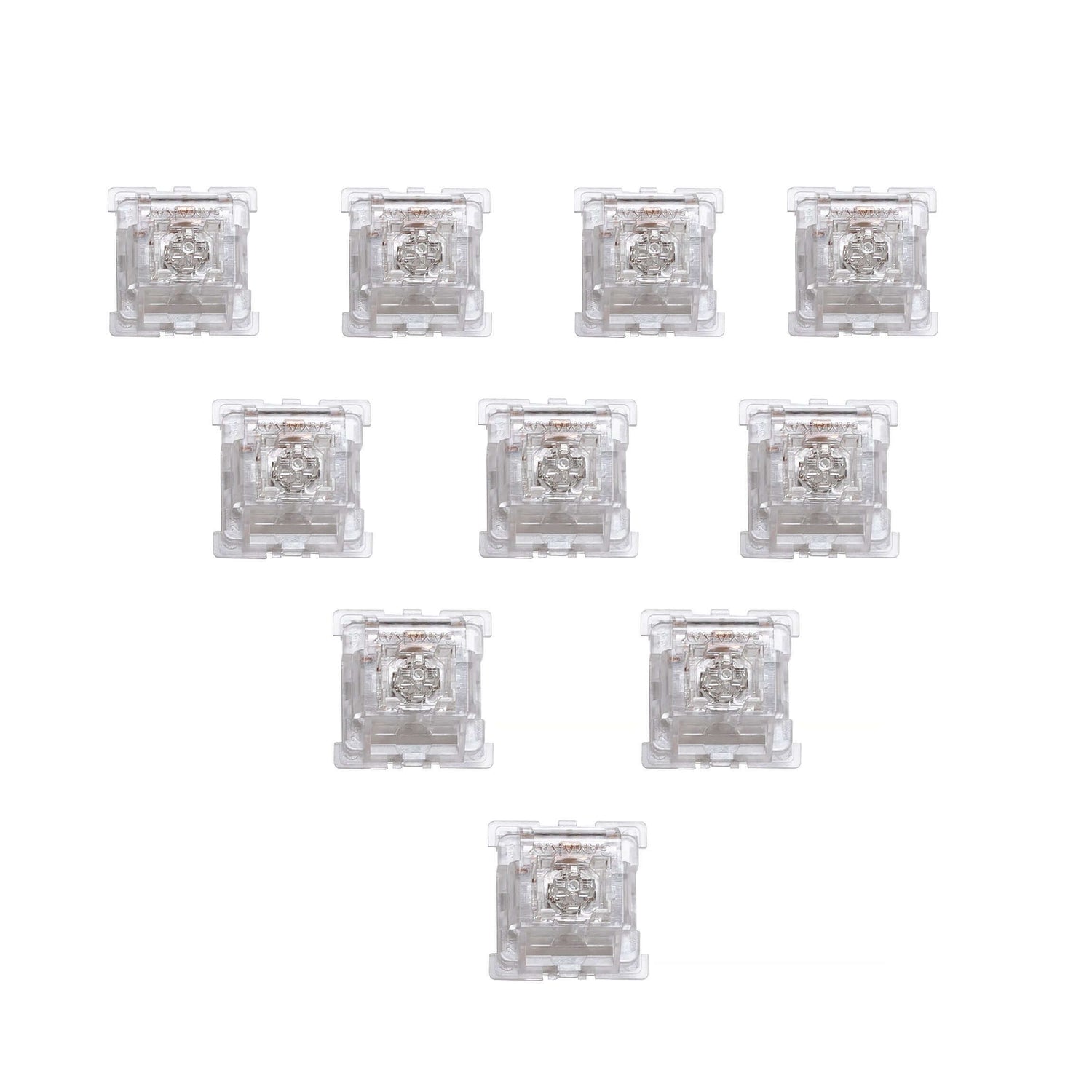 GamaKay Crstal linear switch pre-lube switches for machanical keyboard