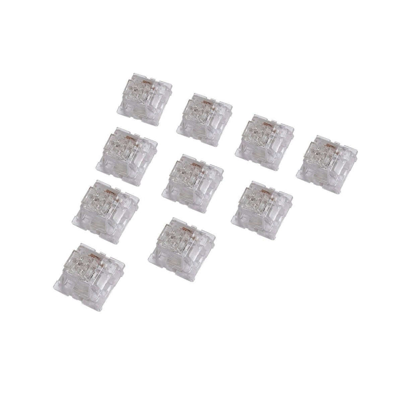 GamaKay Crystal prelubricated Linear Switch for mechanical keyboard white switches35 Pcs / pack