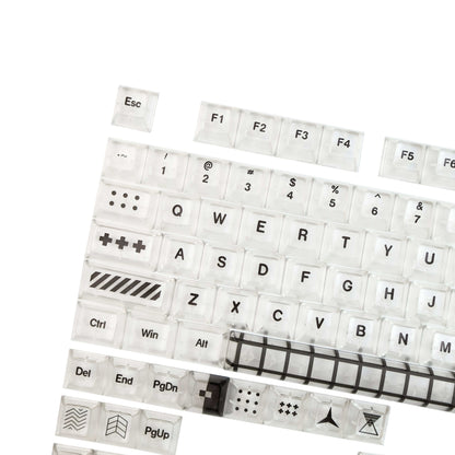 GamaKay 138 Keys Transparent Keycaps Set PC KCA Profile Keycaps