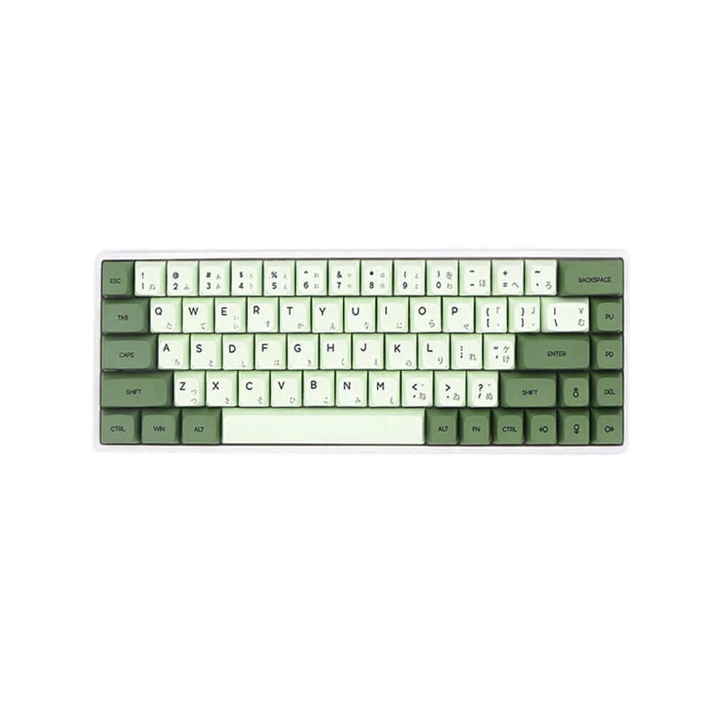 Matcha PBT Keycaps Set | Xda Profile |124 outlets Keys | English (ANSI) /Japanese Layout | mechanical keyboard |60 ,65,75 ,TKL ,100% Keyboard |