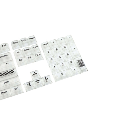 GamaKay 138 Keys Transparent Keycaps Set PC KCA Profile Keycaps