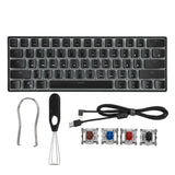 Gamakay mk61 60% mechanical keyboard layout