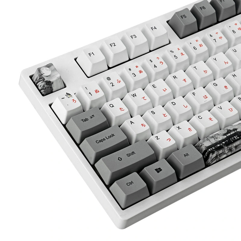 134 Keys Chinese Ink Painting PBT Keycap Set