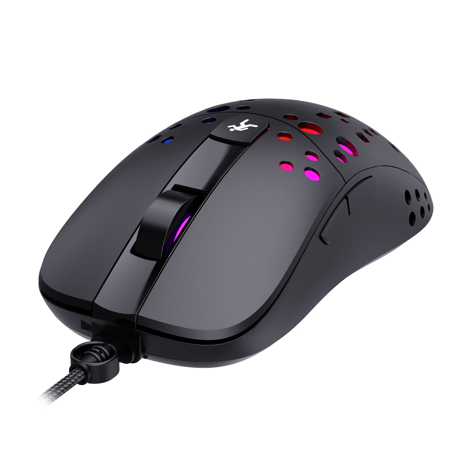 HXSJ A904 Wired RGB Gaming Mouse Programming Mice with 6-level Adjustable DPI 6 RGB Lighting Modes