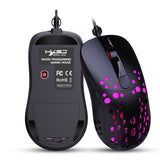 HXSJ A904 Wired RGB Gaming Mouse Programming Mice with 6-level Adjustable DPI 6 RGB Lighting Modes