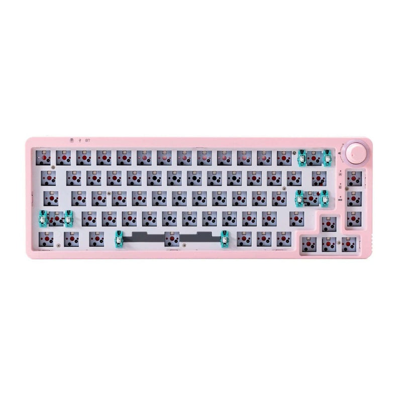 Gamakay LK67 65% Hot-swappable RGB Mechanical Keyboard Kit-pink