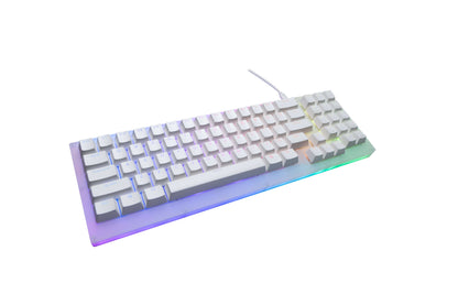 GamaKay K77 75% mechanical Keyboard with Gateron Switch and GamaKay K77 Mechanical Keyboard - Compact 75% RGB Gaming Keyboard with Hot-Swappable Gateron Switches include the keyword of acrylic base.