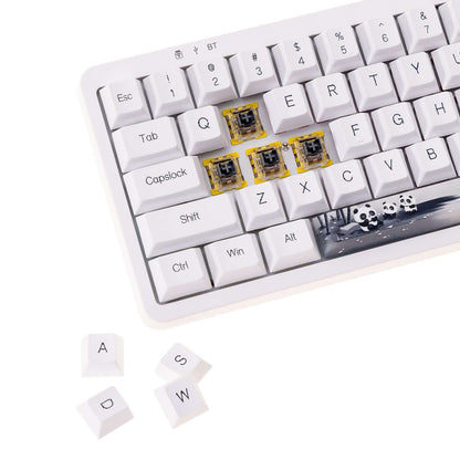 GamaKay 143 Keys Panda Keycaps Set for LK67 TK68 CK61 CK68 MK61