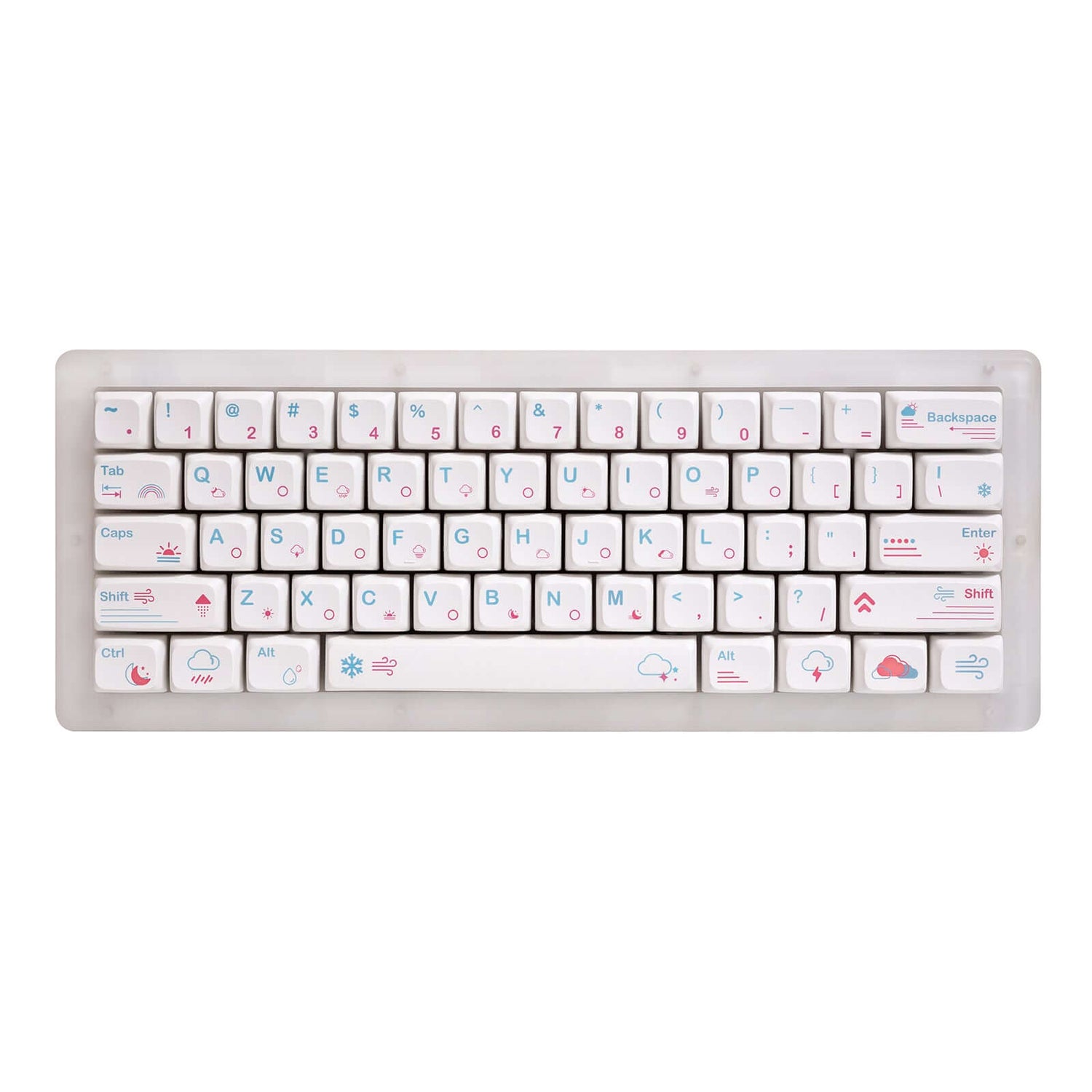 Gamkay k61pro 60 percent mechianical keyboard with weather keycaps